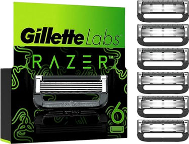 Gillette Labs Rasierklingen, 6 Ersatzklingen für Nassrasierer Herren und Heated Razor mit Reinigungs-Element, Razer Limited Edition im Sale